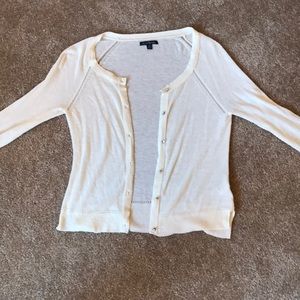 White American Eagle Cardigan